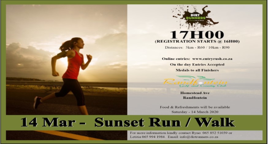 Randfontein Golf Club Sunset Run/Walk