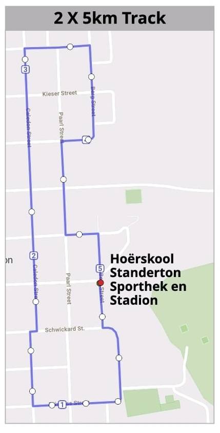 Maximed 10km & Fun Run Race Route Map