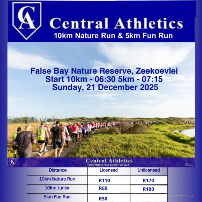 Central Athletics 10km Nature Run