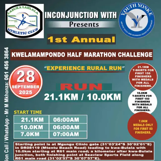 Kwelamampondo Half Marathon Challenge