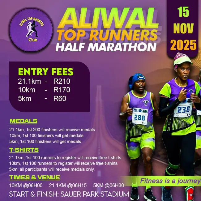 Aliwal Top Runners Half Marathon